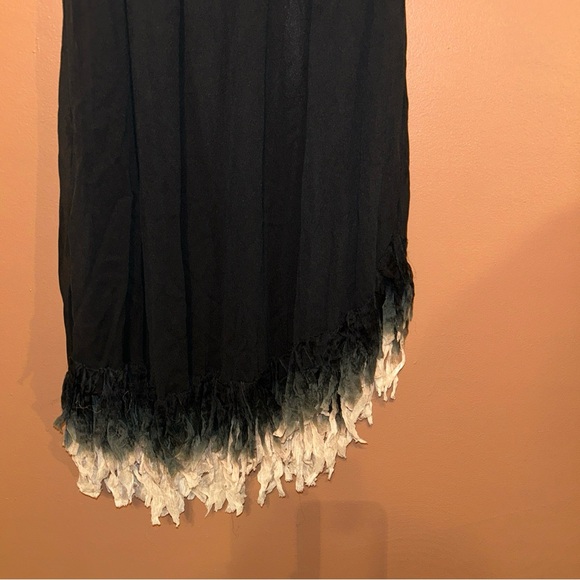 NWT Viviana Uchitel Fringe Hem Dress in Black Size XS (1) $564 - Picture 3 of 7